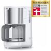 Braun Household PurShine KF 1500 WH - Macchina da caffè con filtro in vetro per fino a 10 tazze, sistema OptiBrew, spegnimento automatico, 1000 Watt, bianco, KF1500WH