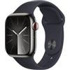 Apple Watch Serie�9 Cell 41mm Steel Graphite Sport Bamd MidNight S/M MRJ83QL/A