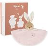 Kaloo Coniglio Rotondo, Rosa, Stile Vichy, Misura 24 cm, Morbidissimo Peluche per Il Bambino, Tenero Compagno Fin dalla Nascita, Regalo di Nascita Ottime, K214016
