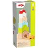 HABA Torre impilabile Casa su Casa - Pietre impilabili Colorate in Legno di faggio per impilamento Creativo - promuove capacità motorie e coordinazione - dai 18 Mesi - 2011045001