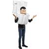 NECA Rubies Costume Skibidi Toilet per bambino e bambina, Abito WC gonfiable e maschera, Licenza Ufficiale, Taglia Unica per Carnevale, feste, cosplay