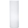 Eglo Lampada da tavolo Geo, lampada da tavolo uno punto luce, lampada da comodino in vetro, bianco, opaco, E27, interruttore incl