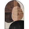 DRW Quadro tela con cornice in legno naturale in marrone e nero 80,8 x 4 x 120,8 cm