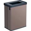 Curver Keter Verto, Pattumiera Raccolta Differenzata, Doppio Scomparto, Design Elegante, Riciclabile, Ideale per Bagno, Soggiorno o Ufficio, Capacità 54 Litri, Rosa Perlato