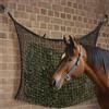 Navaris Rete da Fieno per Cavalli - Rete per Alimentazione Lenta 100 x 160 cm - Slow Feeder per Mangiatoia Cavallo con Moschettoni - Maglia 3 x 3 cm - capacità 17 kg - Nero