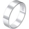 Suplight Anello Argento 925 5mm Fedina Semplice per Fidanzamento Coppia Taglia 20 Regalo per Donna Uomo