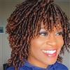 Creamily Parrucca Afro da Donna con Treccia Africana e Dreadlocks Nere Ricci Sintetici dal Nero al Marrone