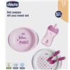ARTSANA Chicco Set Pappa 12M+ Set Svezzamento Bambini Rosa