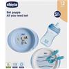 ARTSANA Chicco Set Pappa 12M+ Set Svezzamento Bambini Azzurro