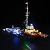 MENZAVA Kit di Illuminazione a LED Compatibile con LEGO 21350 Lo squalo Ideas Modello da Costruire - Set di luci per a LED Il Modello (Non includere Il Modello)