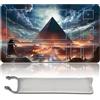 MPLR BOARD GAME MTG PlayMat con zone + sacchetto impermeabile 0, bordi smussati, superficie in gomma liscia, Angel of Flight Alabaster (MTG PlayMat)