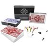 Bullets Playing Cards, Carte da gioco in plastica, Dimensioni ponte, Indice quattro angoli, Indice standard, Include Cut-Card, Carte Skat carte Rummy