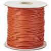 Craftdady 160 metri 0,5 mm corda intrecciata in poliestere cerato, gioielli fai da te, macramè, corda per perline con rocchetto, marrone sabbia