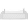 Zerodeko Comodino sospeso per comodino, per letto e letto a castello, per dormitorio, per comodino, rubrica, bevande, colore bianco