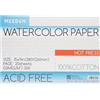 MEEDEN Blocco di carta per acquerello, 100% cotone, blocco di 20 fogli, 300 g/m², carta artistica priva di acidi, per inchiostro ad acquerello a guazzo e altro, stampa a caldo, 38,1 x 25,4 cm
