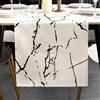ViaElayu Runner da Tavolo Moderno Bianco Nero Primavera Marmo Texture Runner Tavola Centro Tavola Cucina Centrini Moderni Astratta Tovaglia per Tavolo da Pranzo Festa Cucina Soggiorno 40 x 140 cm