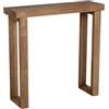 DRW Consolle Console Tavolo da ingresso in legno naturale 80x25x80 cm