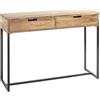 HAKU Consolle, acacia, nero, legno massiccio, metallo - Dim.: L 100 x A 75 x P 35 cm, Stile: Colectivo Urbano