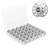 PARFCO Rocchetti per Macchina da Cucire, 36 Pezzi Metallo Bobine Macchina da Cucire, Bobina Vuota con Astuccio Trasparente, Diametro Interno 7 mm, Macchina Cucire Bobine, per Macchina Cucire, DIY