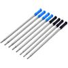 YiYaO Refill Per Penne A Sfera Da 4,64 Pollici Con Diamanti In Cristallo Nero E Blu, 20 Pezzi