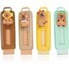 HQRKOTM Capybara - 4 gomme retrattili da cancellare con 4 ricariche in gomma, per bambini, studenti