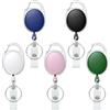 Uniclife Portachiavi Retrattile con Chiusura Magnetica retrattile portabadge Portachiavi retrattile Forte involucro in ABS colorato acciaio inox 60 cm nylon moschettone e anello portachiavi, 5 Colori