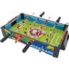 Family Games Calcetto da Tavolo in Legno - Dimensioni 51 x H 10 x 31 cm - 2 Aste con Manopola per lato - Ideale per 2 giocatoli - Portatile - Calcetto Bambini 3 anni - Globo Giocattoli 42181