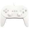 OSTENT Controller Classico Cablato Pro Gamepad Joystick per Console Nintendo Wii Remote Videogioco, Colore Bianco