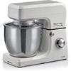 Ariete Gourmet Professional 7L 1598/00, Impastatrice Planetaria, 1200 W, Capacità 7 L, 3 Accessori, 6 Velocità, Funzione Pulse, Coperchio Paraschizzi, Bianco