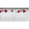 Tex family Tappeto Runner da Cucina Passatoia Antiscivolo Cuori Shabby Made in Italy - Cm. 50x180