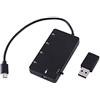 A sixx Adattatore di estensione Tastiera Micro USB Hub Adattatore OTG, Cavo di Ricarica USB Micro USB OTG Ricarica HUB, PC per Smartphone Computer Tablet
