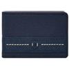Fossil Rowan Uomo Set di portafogli in pelle o poliestere, 11.43 cm L x 1.27 cm W x 7.62 cm H, Blu