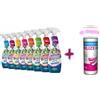 Generico Il Profumatore Igienizzante - Pack 6 flaconi da 750 ml - Fragranze Miste (Vaniglia - Magia di frutta, petali azzurri, gemme del bosco, bouquet di fiori, freschezza di monzagna)