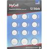 HyCell Set pile a bottone al litio 12 pezzi, CR2025 CR2032 CR2450, lunga durata