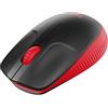 Logitech M190 Mouse Wireless, Design Ricurvo Ambidestro, Batteria fino a 18 Mesi con Funzione Risparmio Energia, Ricevitore USB, Cursore di Precisione, Rotella di Scorrimento, Rosso