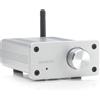 Marmitek Amplificatore Ricevitore Bluetooth - Marmitek BoomBoom 460 - aptX - 2x 20W RMS - Ingresso AUX - Connessione Altoparlante Passivo - Controllo Volume - Collega i Tuoi Vecchi Altoparlanti - Argento