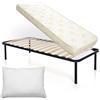 DOLCI SOGNI Rete Letto Singolo 90x190, Struttura Letto Singolo Senza Piedi Rete Ortopedica, 100% Made in Italy