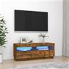 prissent Mobile TV 100x35x40 cm con Luci LED Mobile Soggiorno Mobile TV Camera Da Letto Mobili TV Mobile Salotto TV Cabinet Rovere Fumo