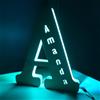 Naispanda Luce Notturna Personalizzata con lettera in legno Luce notturna a LED con Decorazione Personalizzata con Nome Lampada Notturna Personalizzata Regali d'amore (16 colors, Height 19cm)