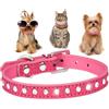 HimyBB Collare per cani di piccola taglia per cani femmina, Bling Diamond Pretty Crystal Sparkly strass glitter gioiello gioiello collare per cuccioli per XXS XS Small Medium Pet Girl Cat Femmina gattina,