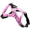 WAW ERGO VEST CAMU pettorina per cane, colore rosa militare e nero, Taglia Grande Media Piccola, microfibra alta resistenza (Taglia 1 (Busto 24-30 cm 1-3 kg)
