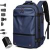MYYMKJYXGS Zaino Vacpack, zaino da viaggio espandibile sottovuoto da 60 l, zaino antifurto Vacpack con pompa, zaino da viaggio(Blue)