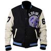 Fashion_First Axel Foley Beverly Hills Cop High School Varsity - Bomber in lana, da uomo, Eddie - Maniche finte, XS
