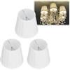 Tissting Paralume in Tessuto, Elegante Clip-On Pieghettato Barile con Materiale Ferro e Tessuto, Alta Trasmissione Luce, E14 per Lampadario da Parete, Lampada da Terra, Casa, Ufficio, Hotel