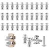 Fonyet 30 Pcs tasselli per cavità in metallo M6 x 25 mm dadi a petalo con vite per pareti sottili, porte cave e lamiera di ferro