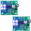 PZMYJB Set di saldatura a LED, LM358, kit luce respiro 2 pezzi, luci lampeggianti divertente esercizio di saldatura, fabbricazione elettronica fai da te parti allentate
