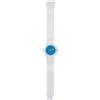 HIP HOP Orologio DONNA SEE THROUGH quadrante MONO-COLORE BLU movimento SOLO TEMPO - 2 LANCETTE QUARZO e CINTURINO SILICONE TRASPARENTE HWU0939
