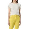 comma 2147921 T-Shirt, Bianco-0120, 44 Donna