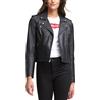 Levi's Giacca da moto classica da donna in finta pelle (regular & taglie forti), Nero classico., Small