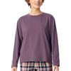 Schiesser Maglietta a Maniche Lunghe in Cotone - Mix + Relax Camicia da Notte, Malve_182103, 44 Donna